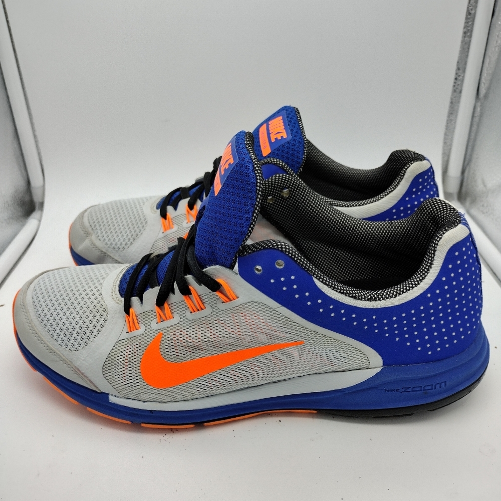 Nike ZN Elite 6 Sneakers Size 9 Grey Blue & Orange.   TOTE#1